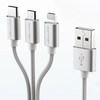 JELLICO GS-13 3-IN-1 LIGHTNING - TYPE C - MICRO USB QUICK CHARGE 1.2M