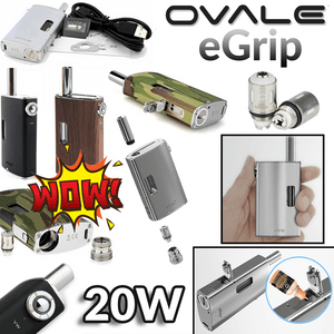 ΚΑΣΕΤΙΝΑ - OVALE eGrip 1500mA/20W ( TITANIUM BLACK )