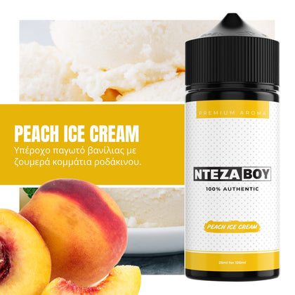 FLAVOURIST MIX-SHAKE-VAPE - 25/120ML - DEJAVU PEACH ICE CREAM (ΠΑΓΩΤΟ ΒΑΝΙΛΙΑ, ΡΟΔΑΚΙΝΟ)