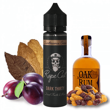 ROPE CUT MIX-SHAKE-VAPE - 20/60ML - DARK THIRTY (ΜΕΤΡΙΑΣ ΕΝΤΑΣΗΣ ΚΑΠΝΟΣ-ΔΑΜΑΣΚΗΝΟ-ΣΤΑΦΙΔΑ-ΛΙΓΟ ΡΟΥΜΙ)