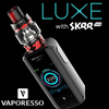 ΚΑΣΕΤΙΝΑ - VAPORESSO LUXE 220W 2x18650 TC + 2ML SKRR TANK ( BLACK )