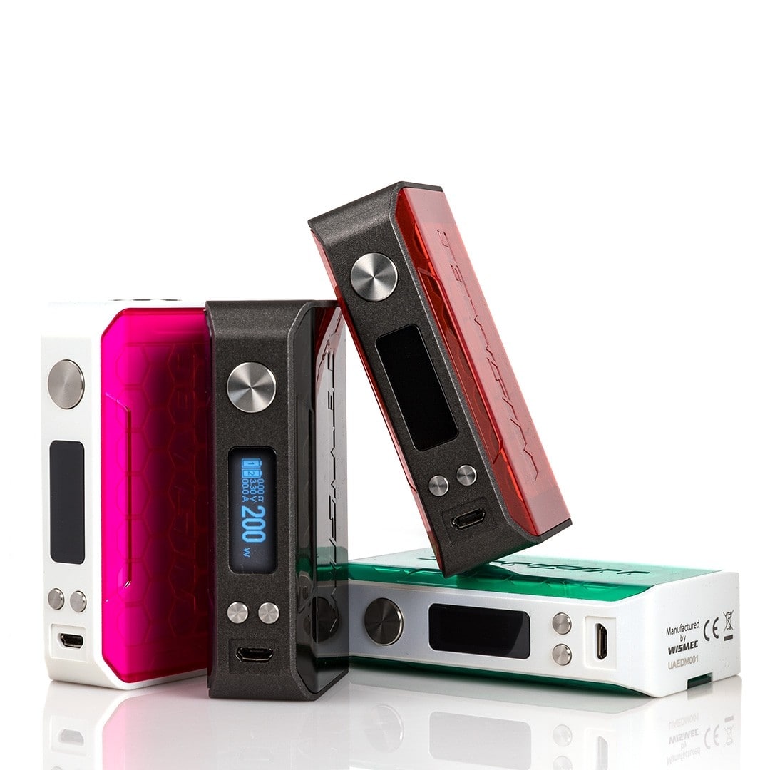 ΜΠΑΤΑΡΙΑ - WISMEC SINUOUS V200 200W 18650 TC ( BLACK )