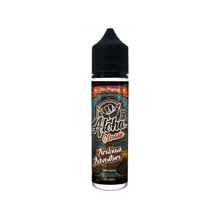 ALOHA CLASSIC - MIX-SHAKE-VAPE - 50/60ML - ARABIAN ADVENTURE (ΚΑΦΕΣ & ΜΠΙΣΚΟΤΑ)