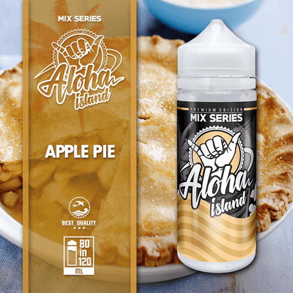 ALOHA ISLAND MIX-SHAKE-VAPE - 80/120ML - APPLE PIE (ΜΗΛΟΠΙΤΑ)