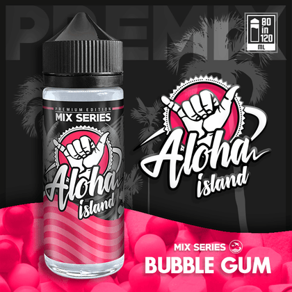 ALOHA ISLAND MIX-SHAKE-VAPE - 80/120ML - BUBBLEGUM (ΤΣΙΧΛΟΦΟΥΣΚΑ)