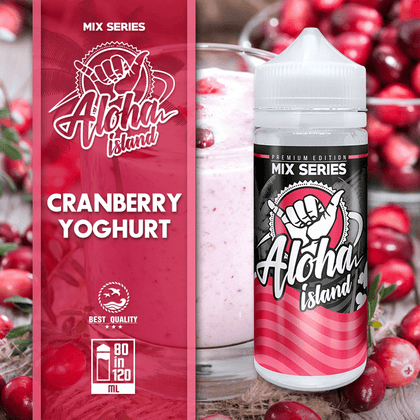 ALOHA ISLAND MIX-SHAKE-VAPE - 80/120ML - CRANBERRY & YOGHURT (ΚΡΑΝΜΠΕΡΙ & ΓΙΑΟΥΡΤΙ)