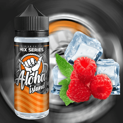 ALOHA ISLAND MIX-SHAKE-VAPE - 80/120ML - FROSTY RASPBERRY (ΣΜΕΟΥΡΟ & ΚΟΛΑΝΤΑ)