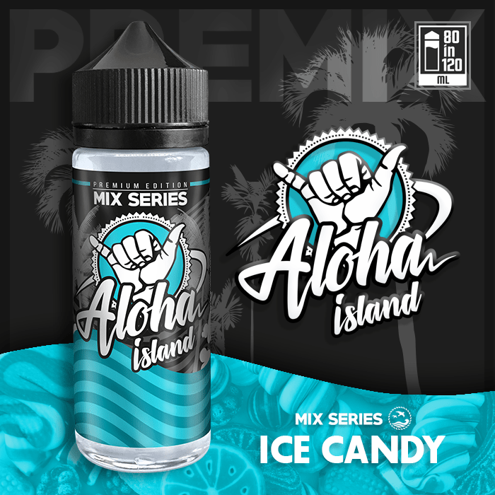ALOHA ISLAND MIX-SHAKE-VAPE - 80/120ML - ICE CANDY (ΚΑΡΑΜΕΛΑ ΜΕΝΘΟΛΗΣ)
