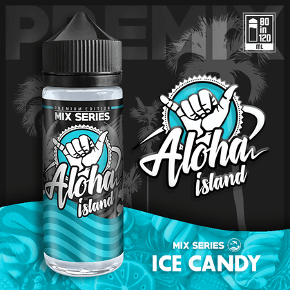 ALOHA ISLAND MIX-SHAKE-VAPE - 80/120ML - ICE CANDY (ΚΑΡΑΜΕΛΑ ΜΕΝΘΟΛΗΣ)