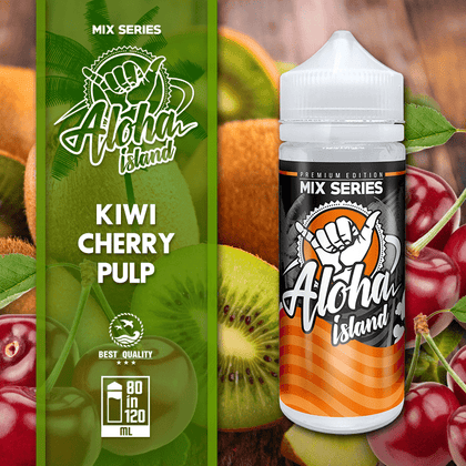 ALOHA ISLAND MIX-SHAKE-VAPE - 80/120ML - KIWI & CHERRY PULP (ΑΚΤΙΝΙΔΙΟ & ΠΟΛΤΟΣ ΚΕΡΑΣΙΟΥ)