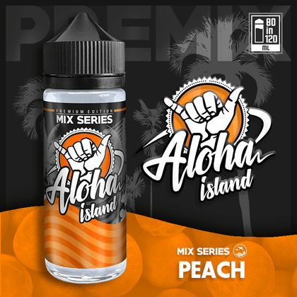 ALOHA ISLAND MIX-SHAKE-VAPE - 80/120ML - PEACH (ΡΟΔΑΚΙΝΟ)