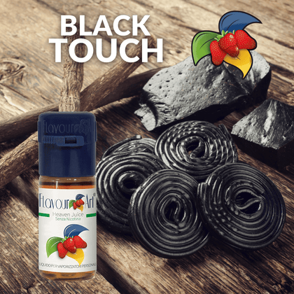 ELIQUID - 10ML - FLAVOURART ITALY - BLACK TOUCH ( ΓΛΥΚΟΡΙΖΑ ) 0mg