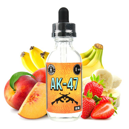 BOMB SAUCE MIX-SHAKE-VAPE - 50/60ML - AK-47 (ΦΡΑΟΥΛΑ-ΡΟΔΑΚΙΝΟ-ΜΠΑΝΑΝΑ)