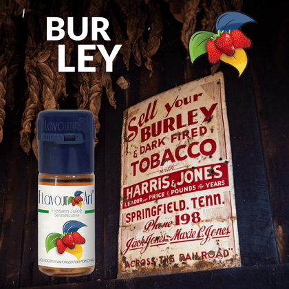 ELIQUID - 10ML - FLAVOURART ITALY - BURLEY ( ΚΑΠΝΟΣ ΜΠΕΡΛΕΥ ) 9mg