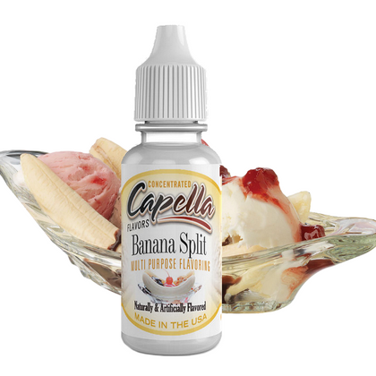 CAPELLA - 13ML BANANA SPLIT (ΜΠΑΝΑΝΑ ΣΠΛΙΤ) ΣΥΜΠΥΚΝΩΜΕΝΟ ΑΡΩΜΑ