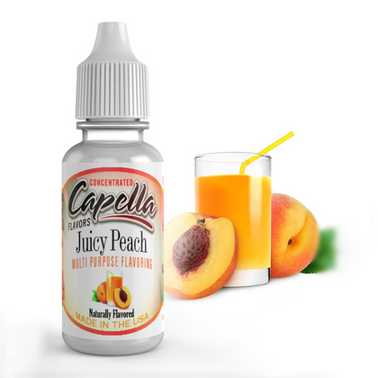 CAPELLA - 13ML JUICY PEACH (ΖΟΥΜΕΡΟ ΡΟΔΑΚΙΝΟ) ΣΥΜΠΥΚΝΩΜΕΝΟ ΑΡΩΜΑ