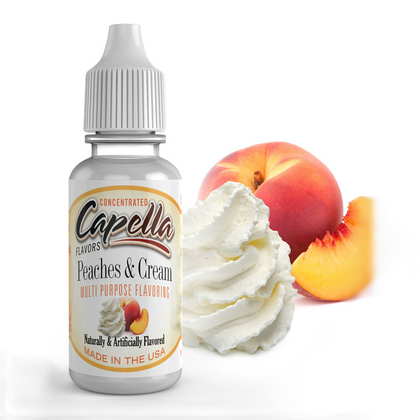 CAPELLA - 13ML PEACHES AND CREAM (ΡΟΔΑΚΙΝΑ & ΚΡΕΜΑ) ΣΥΜΠΥΚΝΩΜΕΝΟ ΑΡΩΜΑ