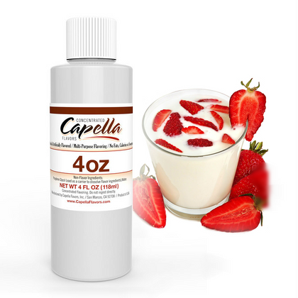 CAPELLA - 118ML STRAWBERRIES AND CREAM (ΦΡΑΟΥΛΕΣ ΜΕ ΚΡΕΜΑ) ΣΥΜΠΥΚΝΩΜΕΝΟ ΑΡΩΜΑ