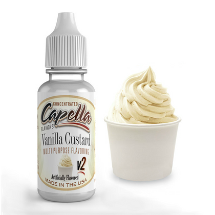 CAPELLA - 13ML VANILLA CUSTARD V2 (ΚΡΕΜΑ ΒΑΝΙΛΙΑ) ΣΥΜΠΥΚΝΩΜΕΝΟ ΑΡΩΜΑ