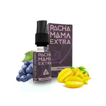 MIX & SHAKE - CHARLIES CHALK DUST 10/20ML PACHA MAMA EXTRA STARFRUIT GRAPE (ΤΡΟΠΙΚΗ ΓΛΥΚΟΞΙΝΗ ΚΑΡΑΜΠΟΛΑ, ΣΤΑΦΥΛΙ)