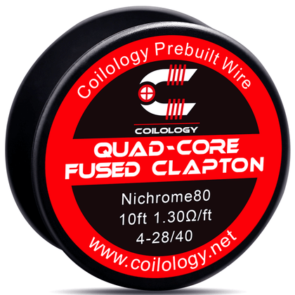 COILOLOGY QUAD-CORE FUSED CLAPTON Ni80 28GAx4 + 40GA ΣΥΡΜΑ (3M)