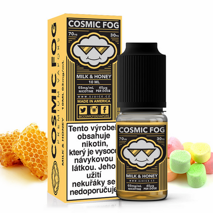 COSMIC FOG - 10ML MILK & HONEY 70% VG (ΓΑΛΑ-ΜΕΛΙ-ΜΑΡΣΜΕΛΟΟΥ)