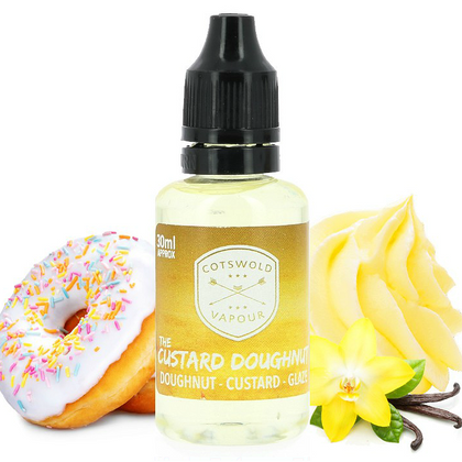 COTSWOLD - 30ML THE CUSTARD DOUGHNUT (ΝΤΟΝΑΤ ΜΕ ΓΛΑΣΟ & ΚΑΣΤΑΡΝΤ) ΣΥΜΠΥΚΝΩΜΕΝΟ ΑΡΩΜΑ