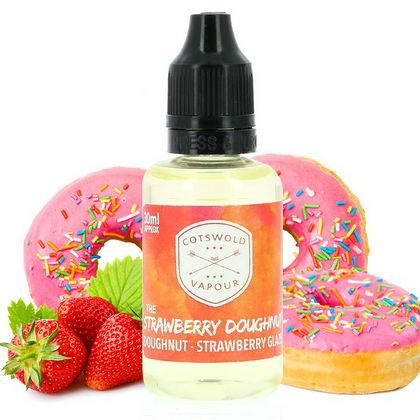 COTSWOLD - 30ML THE STRAWBERRY DOUGHNUT (ΝΤΟΝΑΤ ΜΕ ΓΛΑΣΟ & ΦΡΑΟΥΛΑ) ΣΥΜΠΥΚΝΩΜΕΝΟ ΑΡΩΜΑ