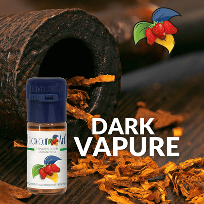 ELIQUID - 10ML - FLAVOURART ITALY - DARK VAPURE ( ΣΚΟΥΡΟΣ ΚΑΠΝΟΣ & ΚΑΚΑΟ ) 0mg