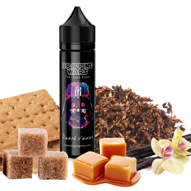 DRIPPING WARS MIX-SHAKE-VAPE - 30/60ML - DARTH VAPER (ΚΑΠΝΟΣ RY4-ΒΑΝΙΛΙΑ-ΚΑΡΑΜΕΛΑ)