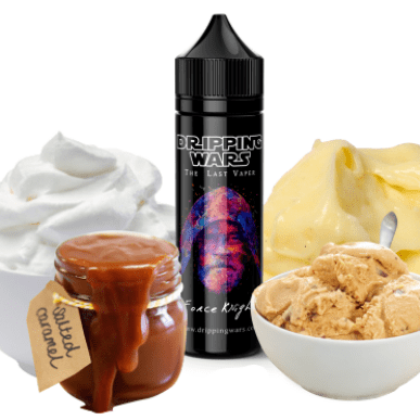 MIX & SHAKE - DILUTED FLAVOR - DRIPPING WARS 30/60ML - FORCE KNIGHT (ΑΛΜΥΡΗ ΚΑΡΑΜΕΛΑ, ΚΡΕΜΑ ΒΑΝΙΛΙΑ)