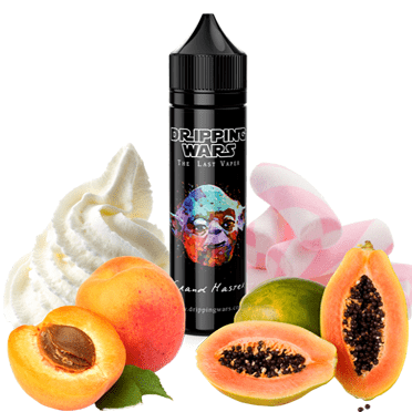 DRIPPING WARS MIX-SHAKE-VAPE - 30/60ML - GRAND MASTER (ΠΑΠΑΓΙΑ-ΝΕΚΤΑΡΙΝΙ-ΒΕΡΙΚΟΚΟ-ΚΡΕΜΑ)