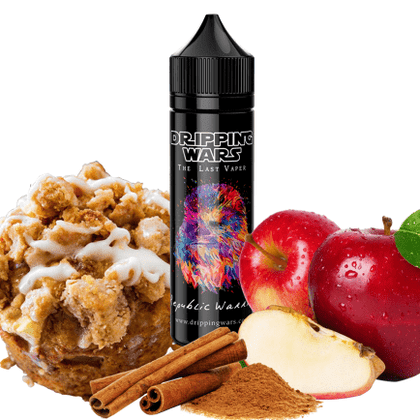 DRIPPING WARS MIX-SHAKE-VAPE - 30/60ML - REPUBLIC WARRIOR (ΜΑΦΙΝ-ΜΗΛΟ-ΚΑΝΕΛΑ)