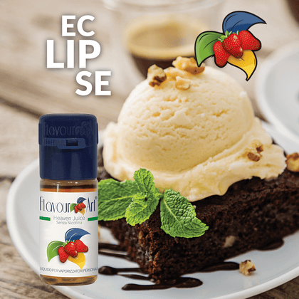 ELIQUID - 10ML - FLAVOURART ITALY - ECLIPSE ( ΜΑΥΡΗ ΣΟΚΟΛΑΤΑ, ΒΑΝΙΛΙΑ & ΜΕΝΤΑ ) 0mg