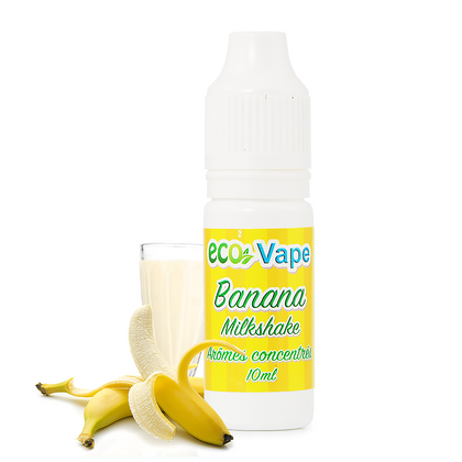 ECO VAPE - 10ML BANANA MILKSHAKE (ΜΙΛΚΣΕΙΚ ΜΠΑΝΑΝΑ) ΣΥΜΠΥΚΝΩΜΕΝΟ ΑΡΩΜΑ