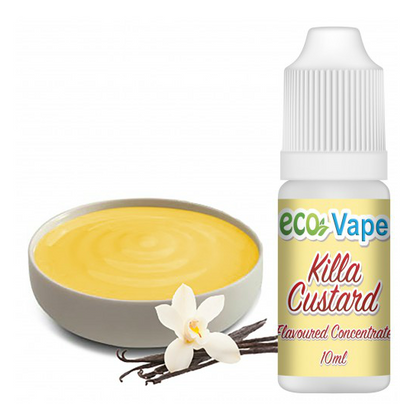 ECO VAPE - 10ML KILLA CUSTARD (ΚΡΕΜΑ ΒΑΝΙΛΙΑ ΚΑΣΤΑΡΝΤ) ΣΥΜΠΥΚΝΩΜΕΝΟ ΑΡΩΜΑ