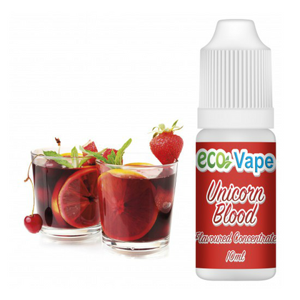 ECO VAPE - 10ML UNICORN BLOOD (ΚΟΚΤΕΙΛ ΦΡΟΥΤΩΝ) ΣΥΜΠΥΚΝΩΜΕΝΟ ΑΡΩΜΑ