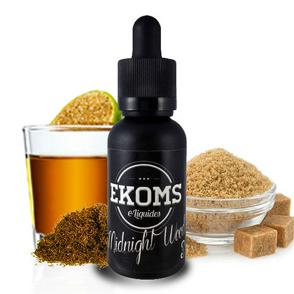 EKOMS - 30ML MIDNIGHT WOOD 70% VG (ΚΑΠΝΟΣ-ΡΟΥΜΙ-ΜΑΥΡΗ ΖΑΧΑΡΗ)