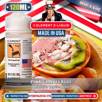 ELEMENT MIX-SHAKE-VAPE - 40/120ML – PINK GRAPEFRUIT (ΓΛΥΚΟΞΙΝΟ ΓΚΡΕΙΠΦΡΟΥΤ)