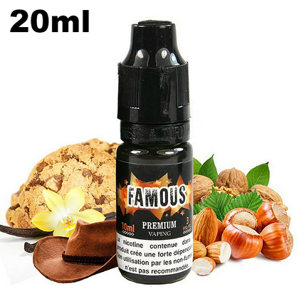 ELIQUID FRANCE - 20ML FAMOUS 50% VG (ΚΑΠΝΟΣ-ΒΑΝΙΛΙΑ-ΜΠΙΣΚΟΤΟ-ΞΗΡΟΙ ΚΑΡΠΟΙ)