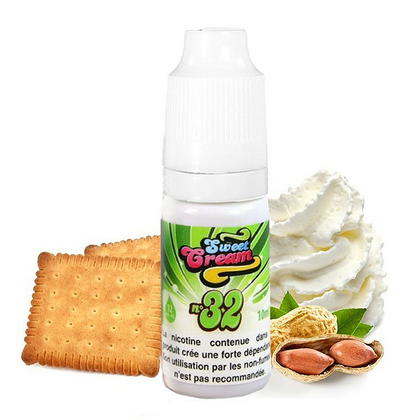 ELIQUID FRANCE - 10ML SWEET CREAM NO.32 50% VG (ΦΙΣΤΙΚΟΒΟΥΤΥΡΟ-ΜΠΙΣΚΟΤΟ-ΣΑΝΤΙΓΙ)