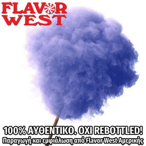 FLAVOR WEST - 118ML BLUEBERRY COTTON CANDY (ΜΑΛΛΙ ΤΗΣ ΓΡΙΑΣ ΜΕ ΓΕΥΣΗ ΜΥΡΤΙΛΟ) ΣΥΜΠΥΚΝΩΜΕΝΟ ΑΡΩΜΑ ** ΠΕΡΑΣΜΕΝΗ ΗΜΕΡΟΜΗΝΙΑ **