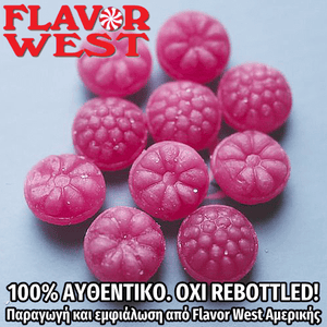 FLAVOR WEST - 118ML RAZZLEBERRY (ΚΑΡΑΜΕΛΕΣ ΣΜΕΟΥΡΩΝ) ΣΥΜΠΥΚΝΩΜΕΝΟ ΑΡΩΜΑ ** ΠΕΡΑΣΜΕΝΗ ΗΜΕΡΟΜΗΝΙΑ **