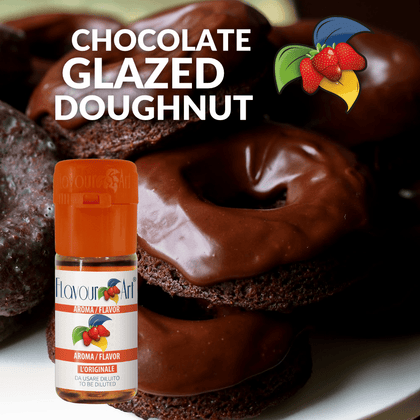 D.I.Y. - ΑΡΩΜΑ - 10ML - FLAVOURART ITALY - MAGNIFICI7 CHOCOLATE GLAZED DOUGHNUT - ΝΤΟΝΑΤ ME ΓΛΑΣΟ ΣΟΚΟΛΑΤΑΣ - 5%