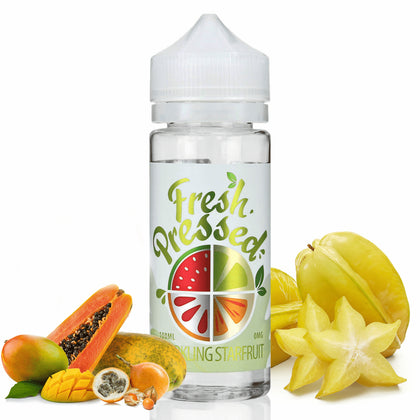 FRESH PRESSED MIX-SHAKE-VAPE - 20/60ML - SPARKLING STARFRUIT (ΦΡΟΥΤΟ ΑΣΤΕΡΙ, ΑΦΡΩΔΗΣ ΟΙΝΟΣ, ΜΙΓΜΑ ΕΞΩΤΙΚΩΝ ΦΡΟΥΤΩΝ)