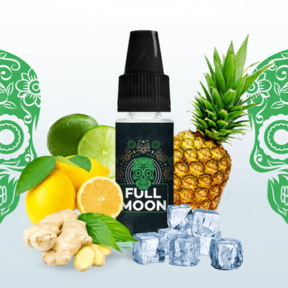 FULL MOON - 10ML GREEN (ΛΕΜΟΝΙ-ΛΑΙΜ-ΑΝΑΝΑΣ-ΝΟΤΕΣ ΤΖΙΝΤΖΕΡ) ΣΥΜΠΥΚΝΩΜΕΝΟ ΑΡΩΜΑ