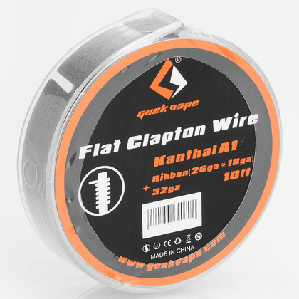 GEEKVAPE FLAT CLAPTON RIBBON WIRE KANTHAL KA1 26GAx18GA + 32GA ΣΥΡΜΑ (3M)