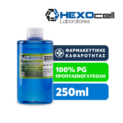 D.I.Y. - ΒΑΣΗ - 250ML - HEXOCELL SUPERHEAVY INDUSTRIES - ΓΛΥΚΟΛΗ ΠΡΟΠΥΛΕΝΙΟΥ (PG) - 250ML