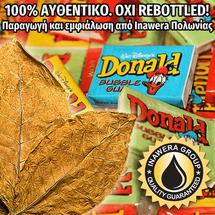 INAWERA - 10ML TOBACCO DONALD BUBBLEGUM (ΚΑΠΝΟΣ & ΤΣΙΧΛΟΦΟΥΣΚΑ DONALD) ΣΥΜΠΥΚΝΩΜΕΝΟ ΑΡΩΜΑ