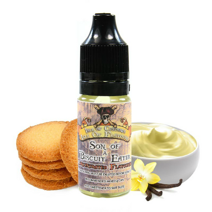 ISLE OF CUSTARD - 10ΜL SON OF A BISCUIT EATER (ΒΑΝΙΛΙΑ ΚΑΣΤΑΡΝΤ & ΜΠΙΣΚΟΤΟ) ΣΥΜΠΥΚΝΩΜΕΝΟ ΑΡΩΜΑ